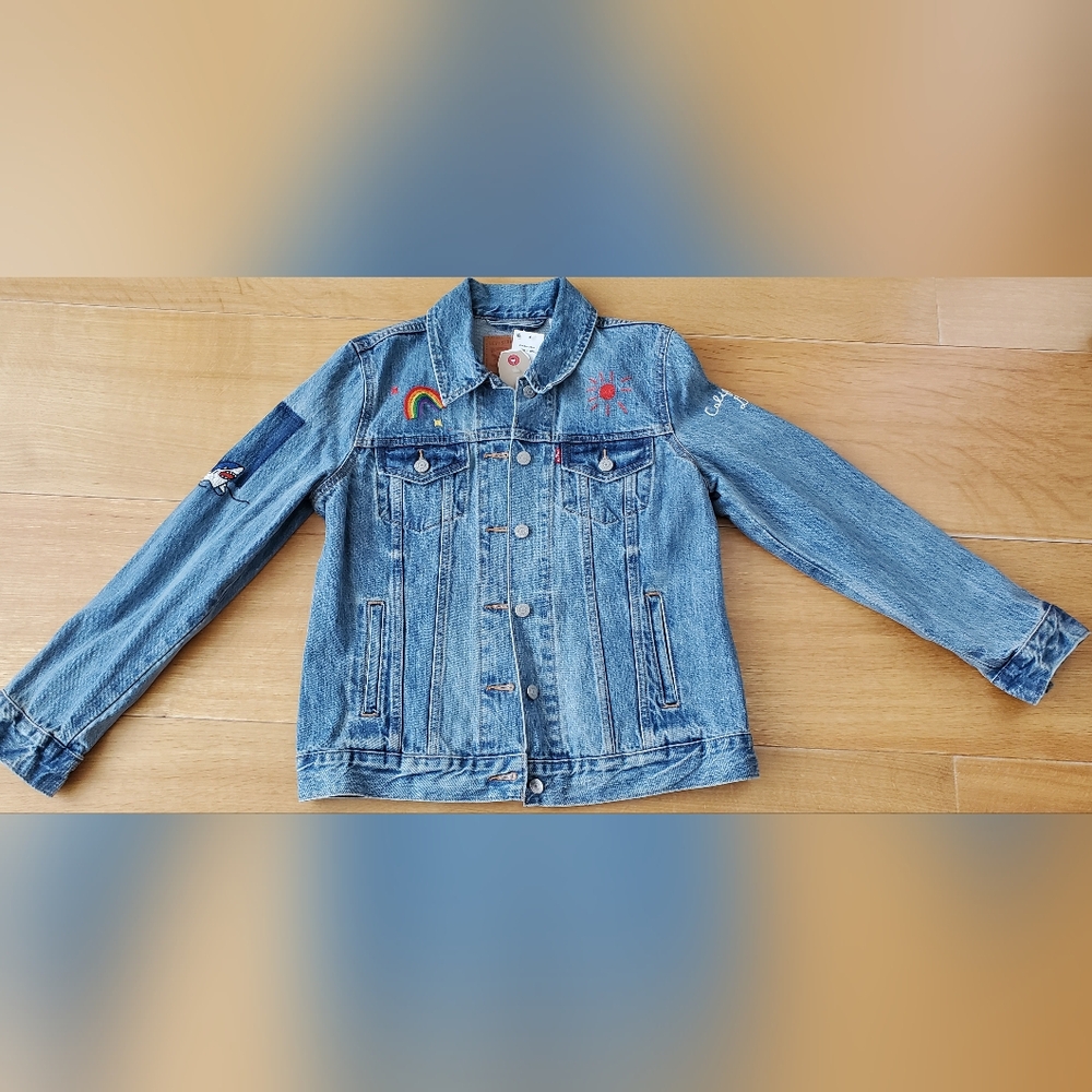 Levi's embroidered denim jacket